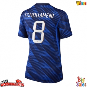 France Aurelien Tchouameni #8 Replica Home Stadium Shirt for Women World Cup 2026 Short Sleeve